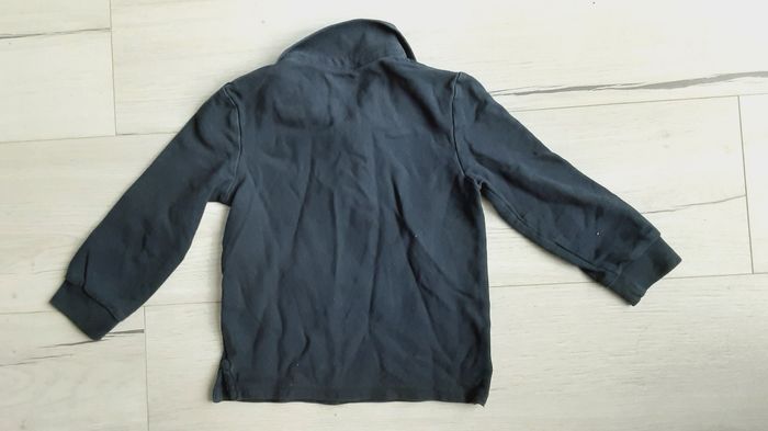Vêtement garçon tee-shirt polo manches longues bleu marine Kiabi 4 ans - photo numéro 3