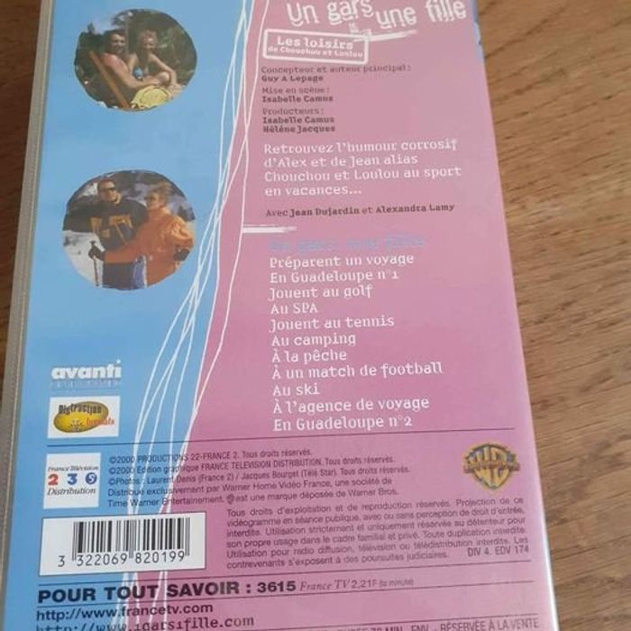 VHS : un gars une fille les loisirs - photo numéro 2