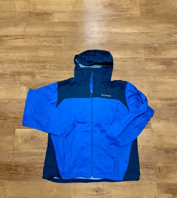 Veste imperméable Columbia noir et bleu  vintage taille XL