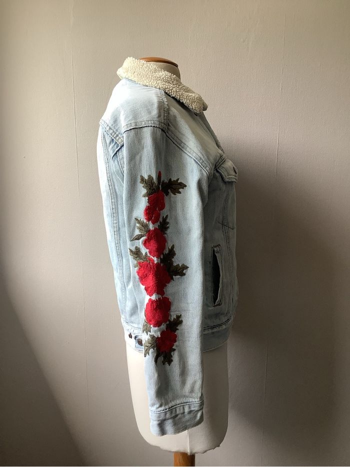 Veste Levi’s Sherpa brodé fleurs - photo numéro 9