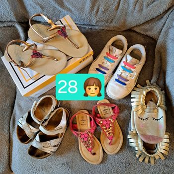 Lot de 5 paires été fille Pointure 28