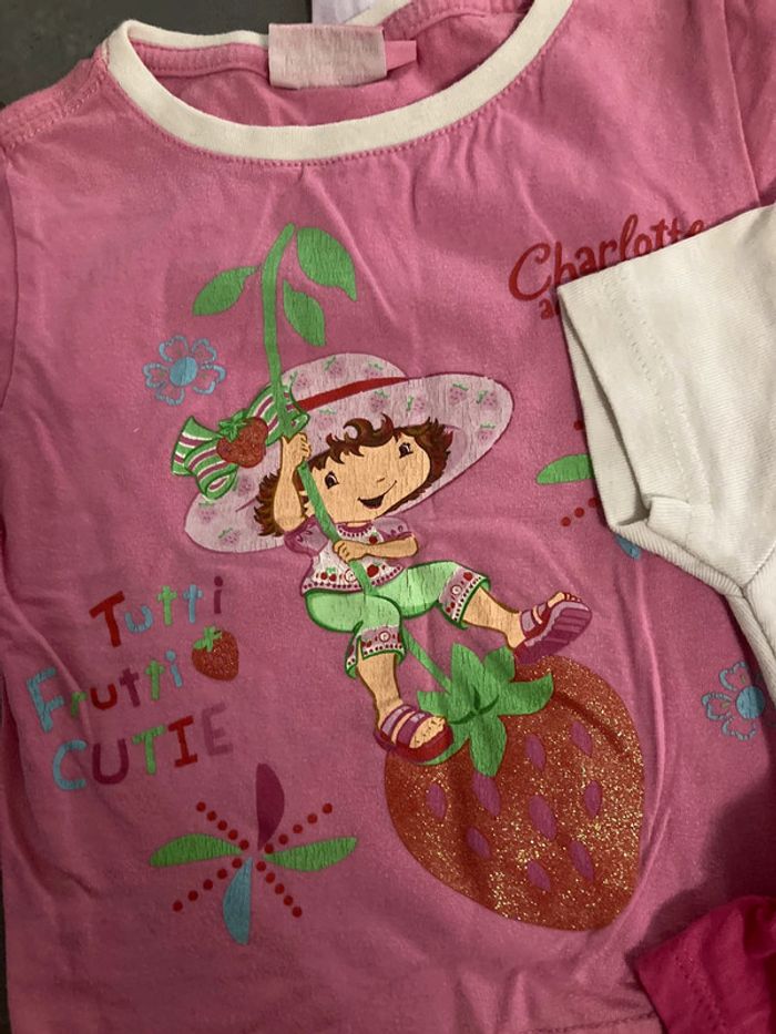 Lot ensemble garde robe tee shirt bébé enfant fille 3 ans - photo numéro 3