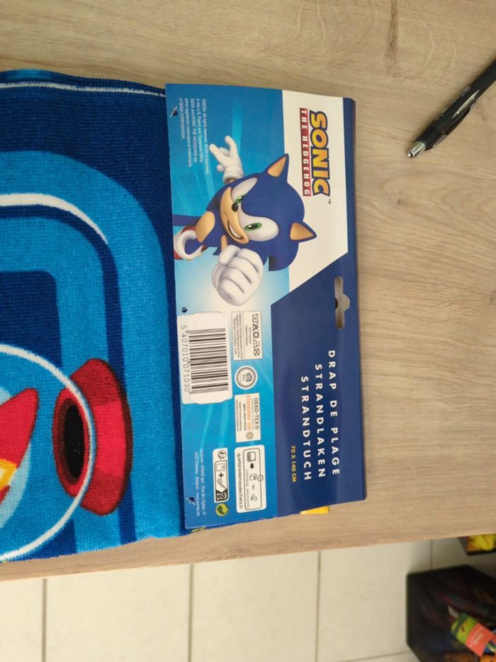 Drap de plage sonic 70x140 cm - photo numéro 7