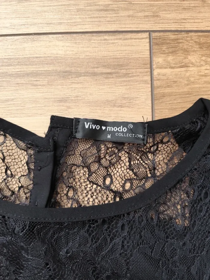 Haut noir sans manches - photo numéro 2