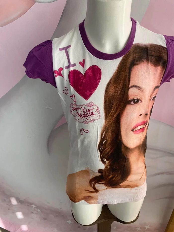 T-shirt fille 10 ans Violetta Disney Réf F10 180 - photo numéro 2