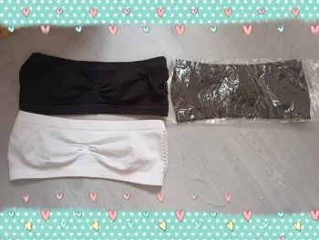 Lot de 3 brassières bandeau sans bretelles Neuves