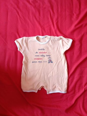 Combishort pour garçon 6 mois