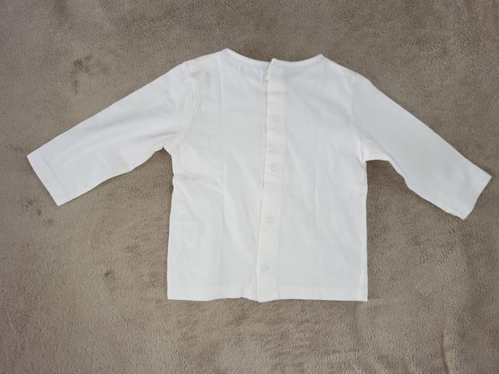 Lot de 4 t-shirts manches longues fille 9 mois - photo numéro 5