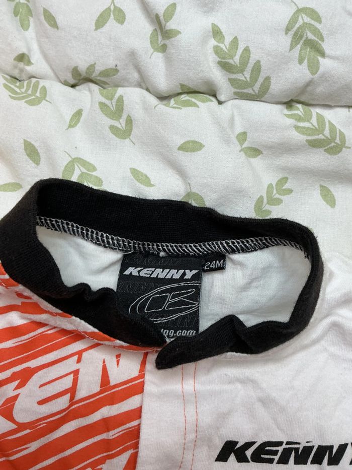 pyjama grenouillère en coton blanc et noir ouverture devant 24 mois kenny - photo numéro 6