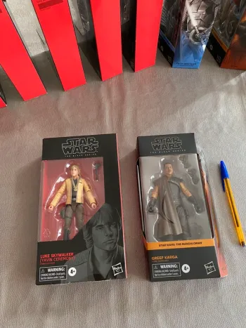 Figurines Star Wars Black Series - Luke Yavin + Greef Karga - Hasbro Lucasfilms Disney