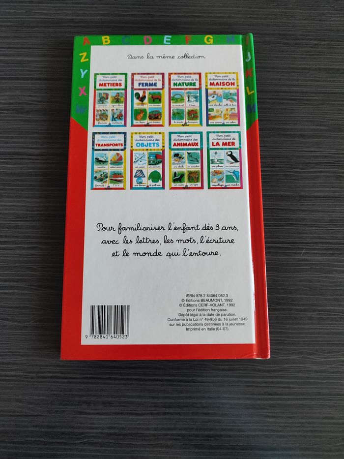 Livre Mon petit dictionnaire des Métiers - photo numéro 2