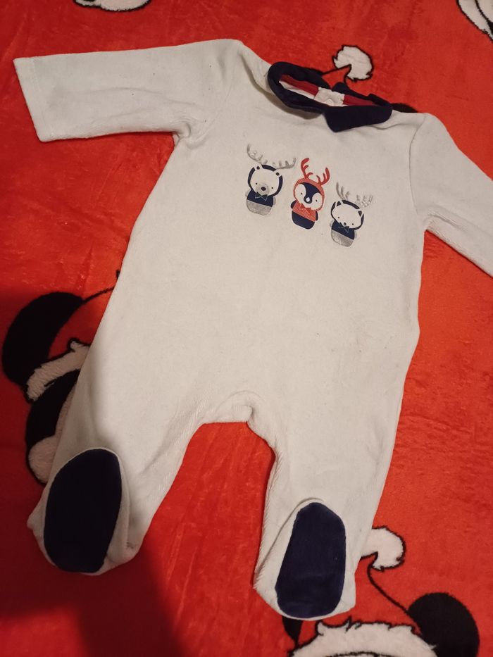 🧸Pyjama de Noël 1 pièce taille 1 mois Obaïbi - photo numéro 2