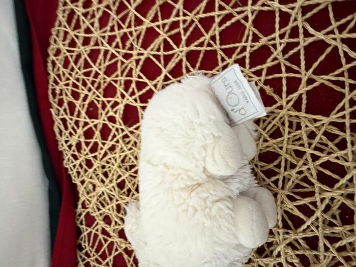 Doudou lapin blanc HISTOIRE D'OURS - photo numéro 3