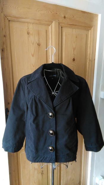 Veste jean noir manche 3/4 Jennyfer