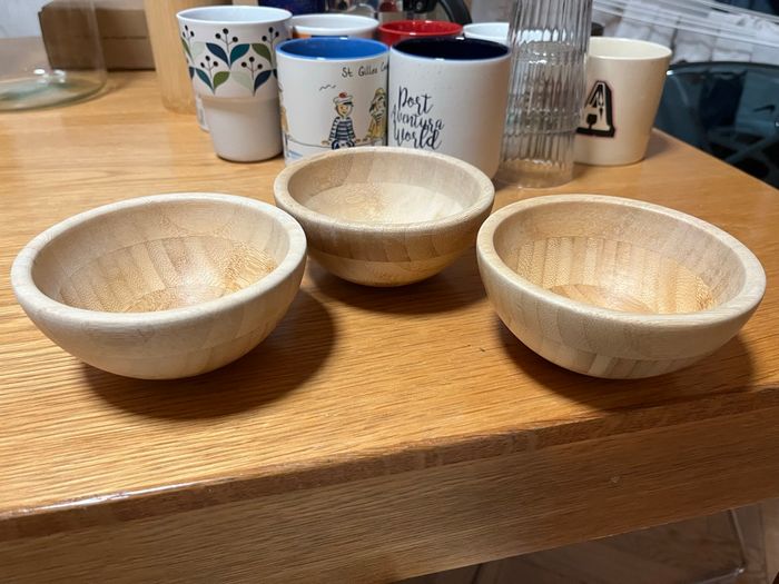 Lot Cuisine : Bols Bambou, Dessous de verres, Pot à ustensiles - photo numéro 2