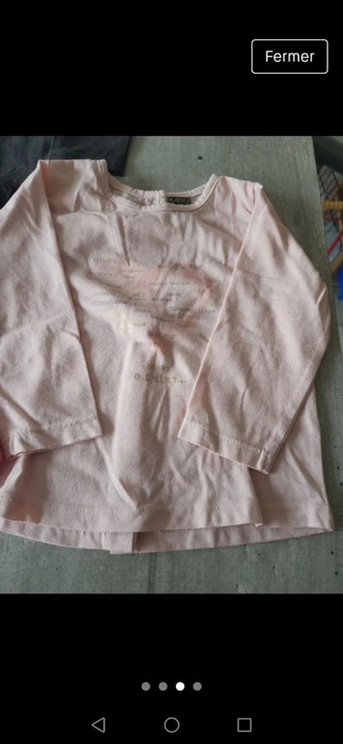 3 tee shirts manches longues 12 mois - photo numéro 3