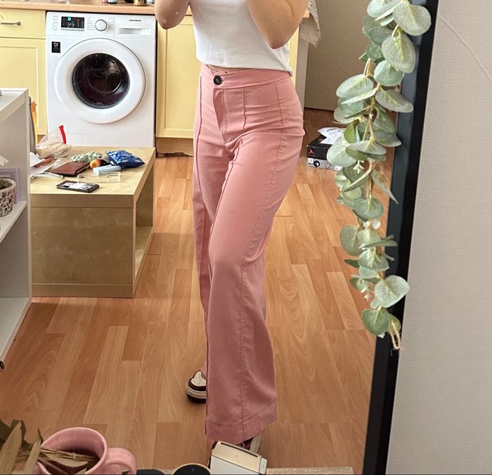 Pantalon fluide jambes évasées - photo numéro 3