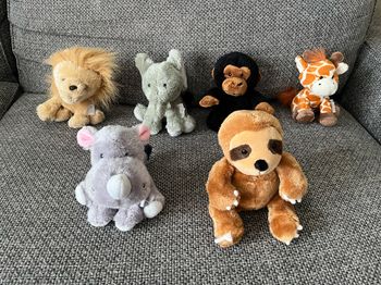 Lot de 6 petites peluches