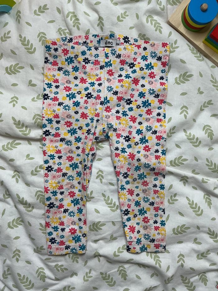 legging fleuri multicolore gémo 18 mois - photo numéro 3