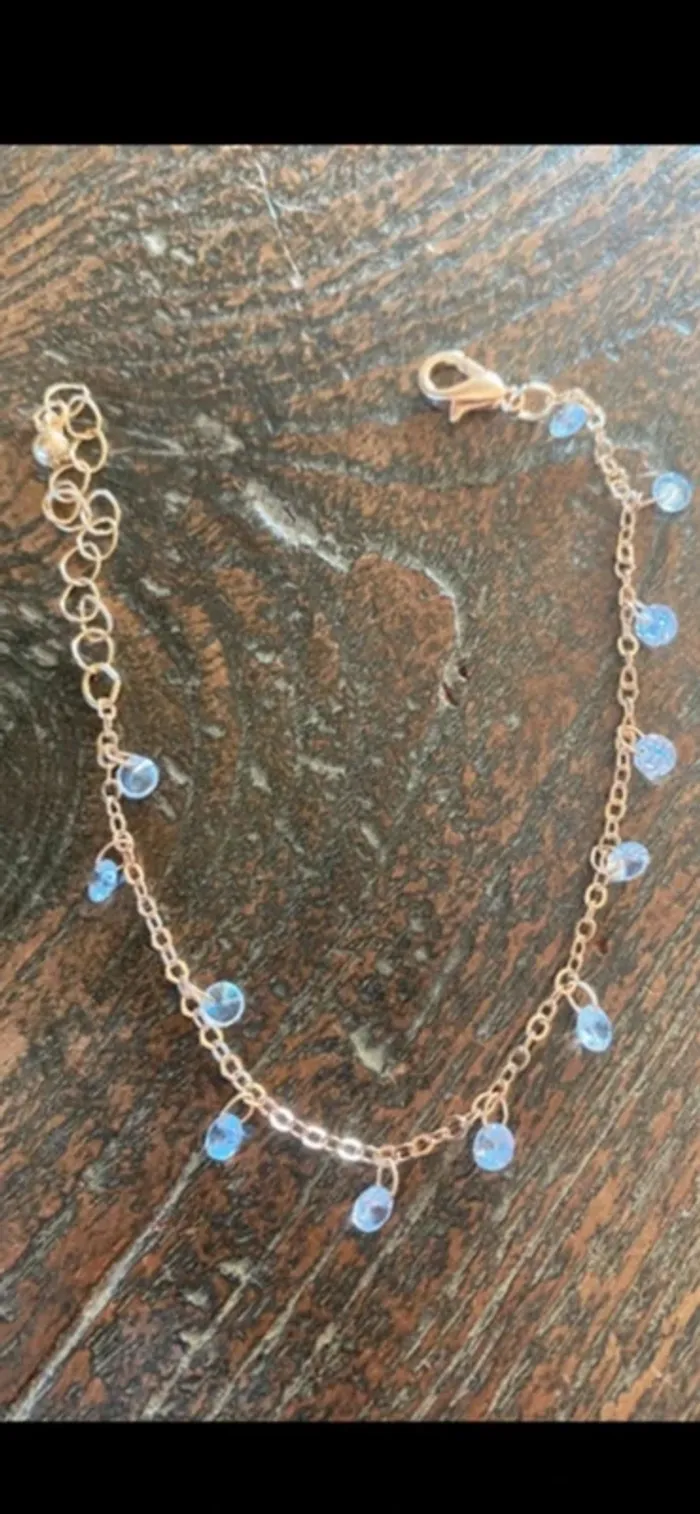 Magnifique bracelet réglage avec pierres blanches - photo numéro 5