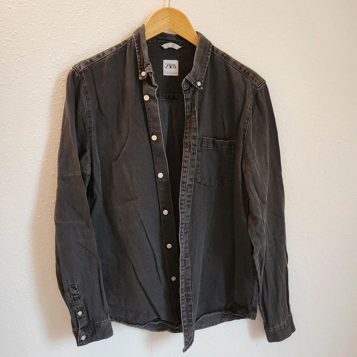 Chemise en jean noir