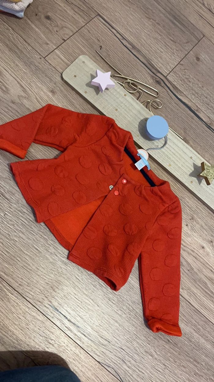 Gilet 12 mois rouge