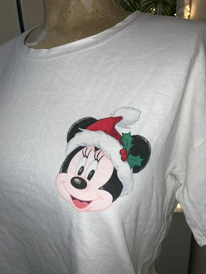 TEE shirt manches courtes Minnie Mickey femme - photo numéro 3