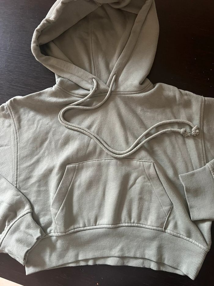 Sweat à capuche kaki - Zara - photo numéro 2