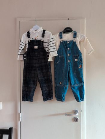 Set de 2 salopettes longues bébé garçon 36 mois Sergent Major