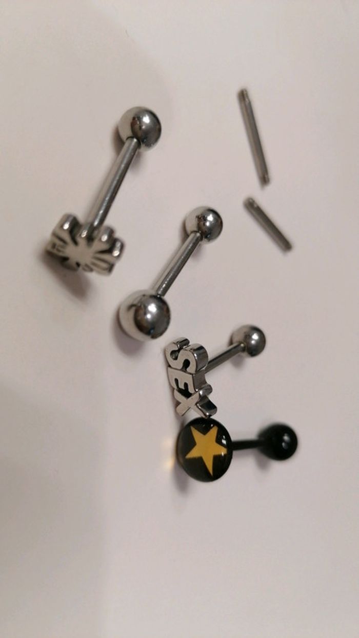 Piercing langue titane - photo numéro 2