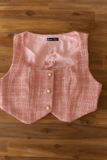 Jolie gilet/blouse courte de style vintage 🦋