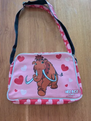 Sac l'âge de glace 33cm rose a bandoulière