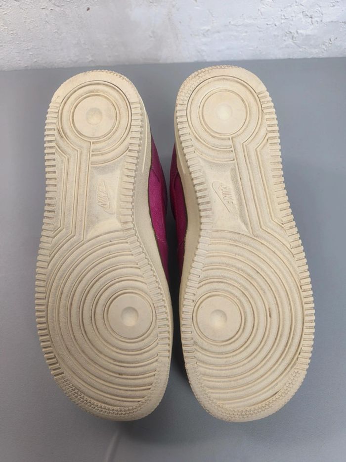 Baskets femme Nike air force one fushia rose et verte pointure 38.5 tres bon état - photo numéro 8