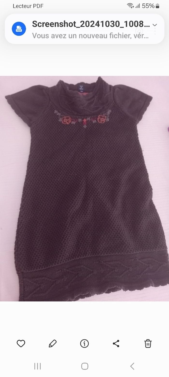 Robe laine #terredemarin 5ans