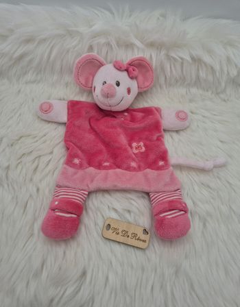 Doudou Mimi la souris plat rectangle Nicotoy Simba toys