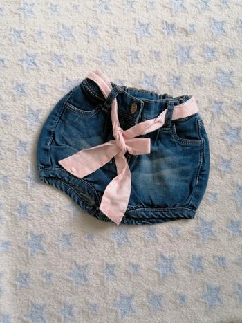 Short en jeans tape à l'œil