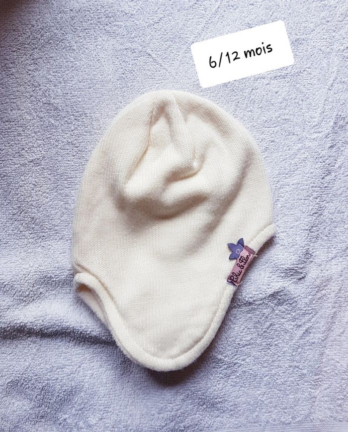Bonnet chic & flore 6-12 mois doublé polaire