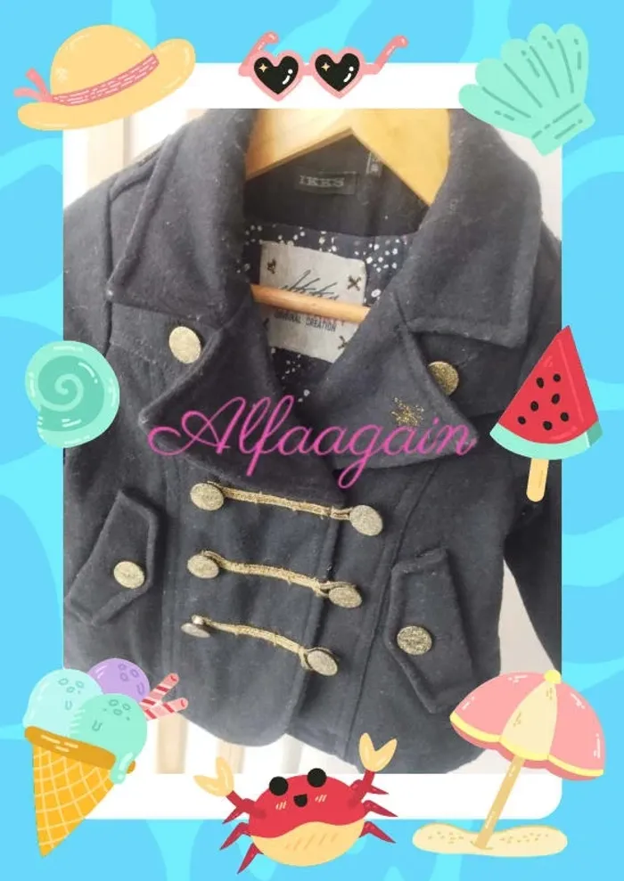 Manteau IKKS Navy 2ans - photo numéro 2