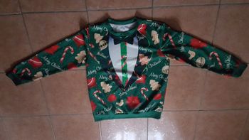 Pull de Noël homme 42-44 vert