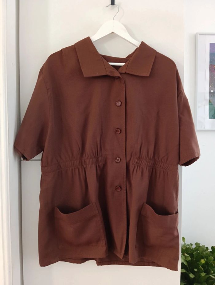 Veste marron handmade vintage