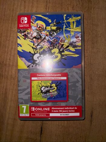 Splatoon 3 avec Expansion Pass Jeu Nintendo Switch et 3 mois d'abonnement online NEUF