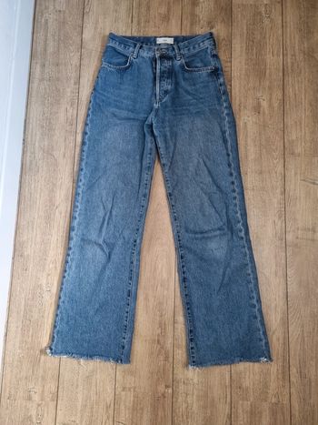 jean wide leg mango