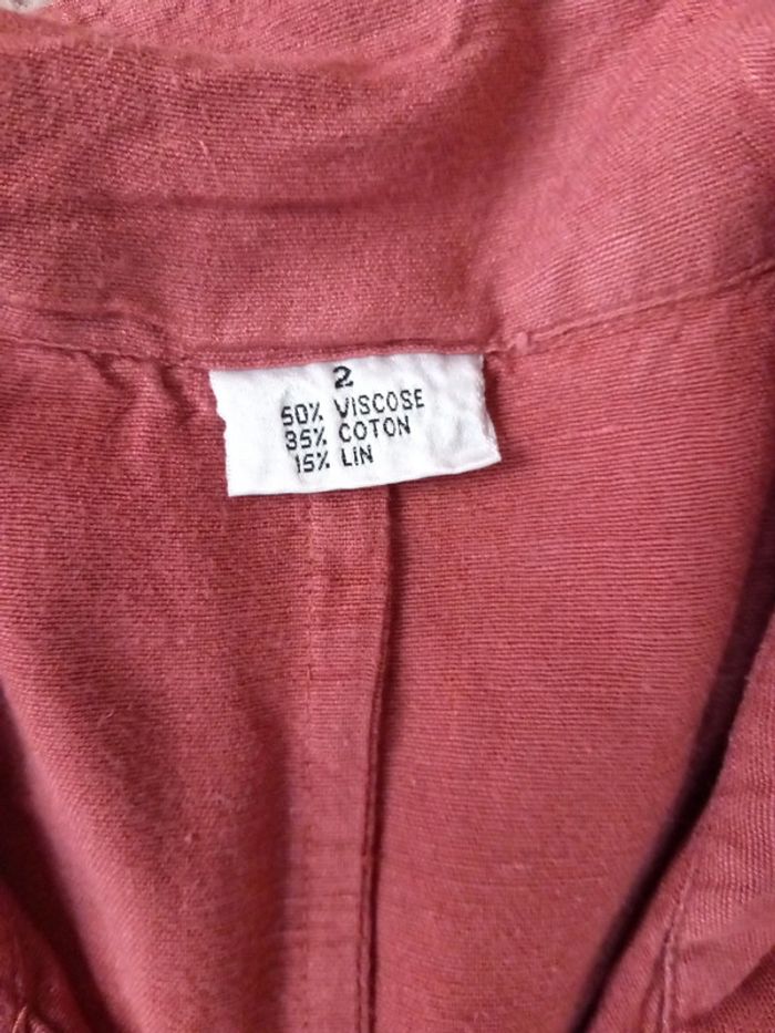 🚪tunique longue T42 coton lin - photo numéro 3