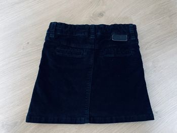 Jupe droite velours bleu marine Okaidi 3 ans