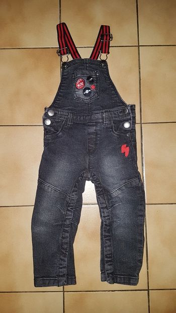 Salopette en jeans noir