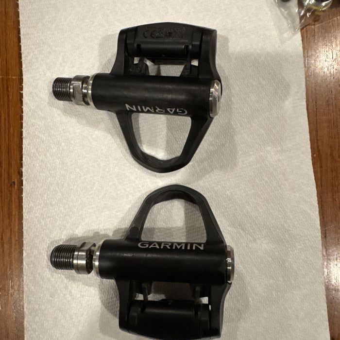 Pédales de vélo de route simple face Garmin Vector 3s avec porte batterie neuve et support - photo numéro 2