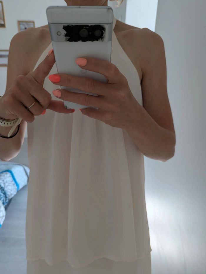 Jolie robe cérémonie saumon - photo numéro 3