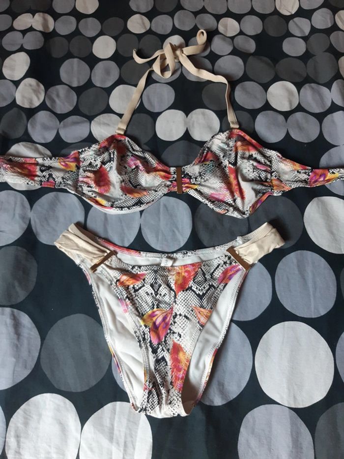Maillot de bain 2 pièces femme 38 - photo numéro 2