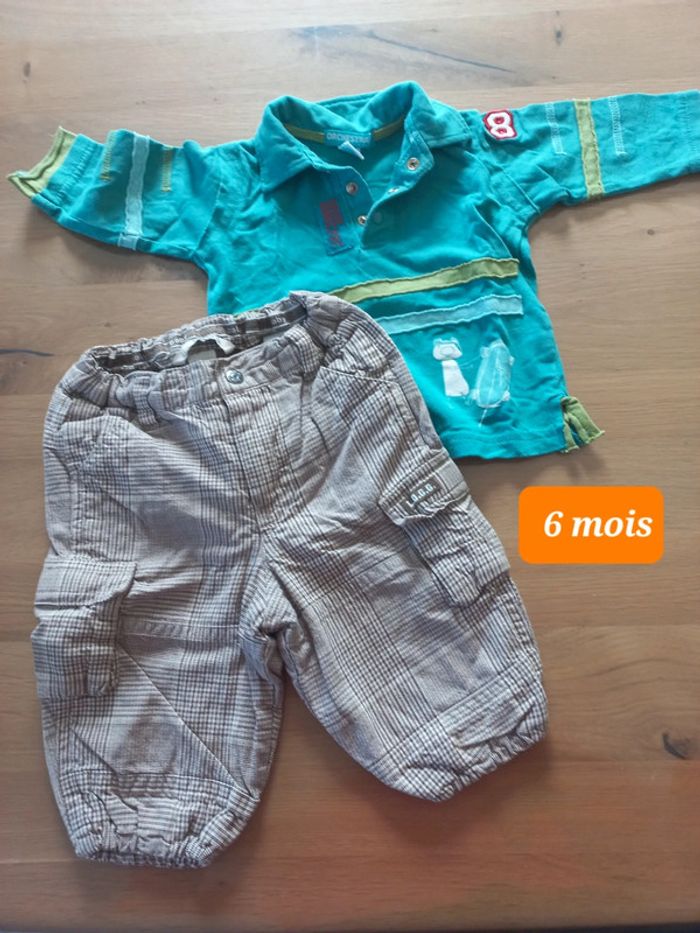 Ensemble tee-shirt et pantalon 6 mois