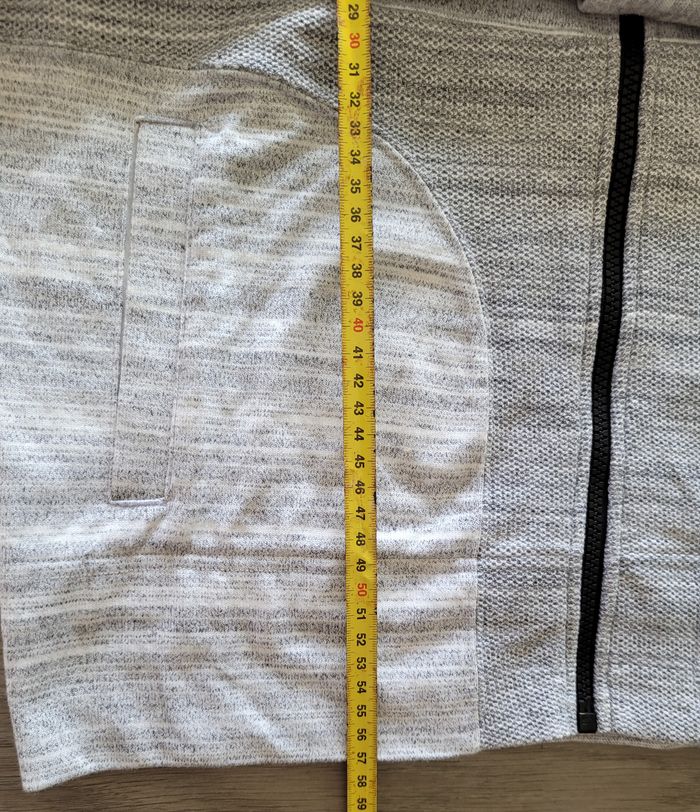 Veste grise zippée, col cheminée, NIKE Taille M/L - photo numéro 7